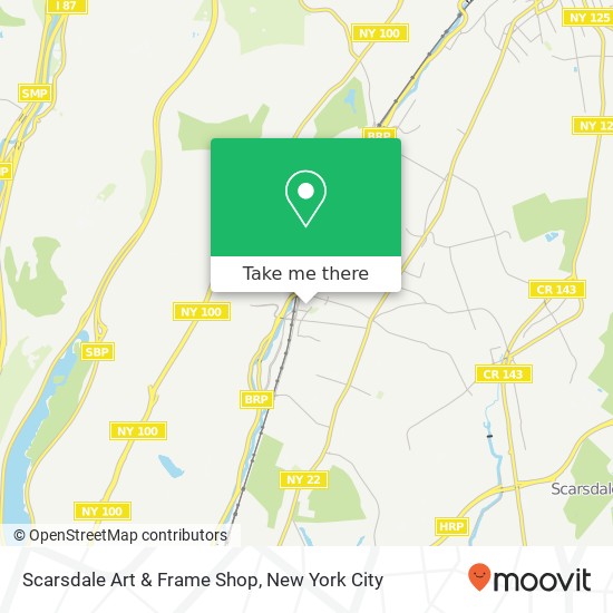 Mapa de Scarsdale Art & Frame Shop