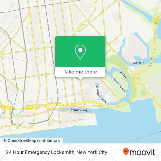 24 Hour Emergency Locksmith map