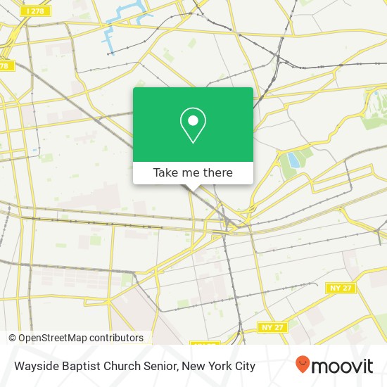 Wayside Baptist Church Senior map