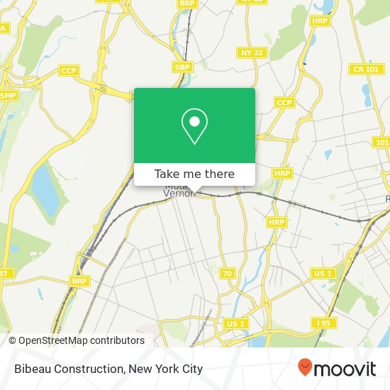 Bibeau Construction map