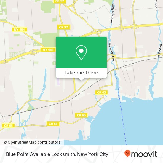 Blue Point Available Locksmith map