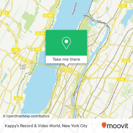 Kappy's Record & Video World map