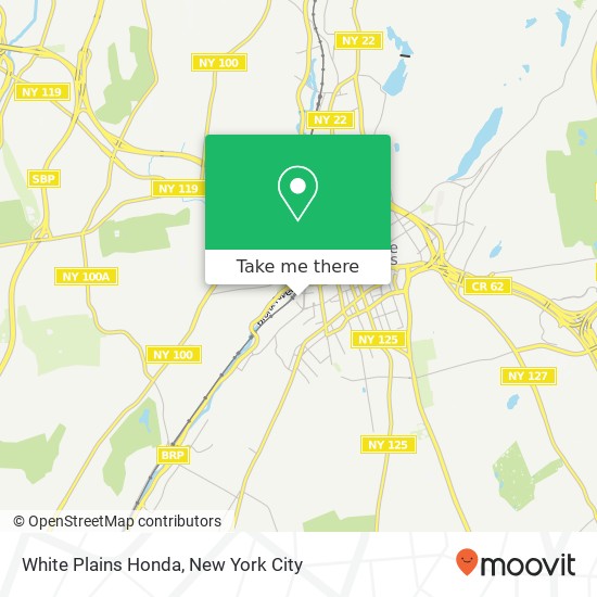 Mapa de White Plains Honda