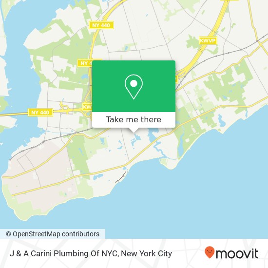J & A Carini Plumbing Of NYC map