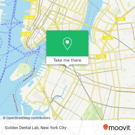 Mapa de Golden Dental Lab