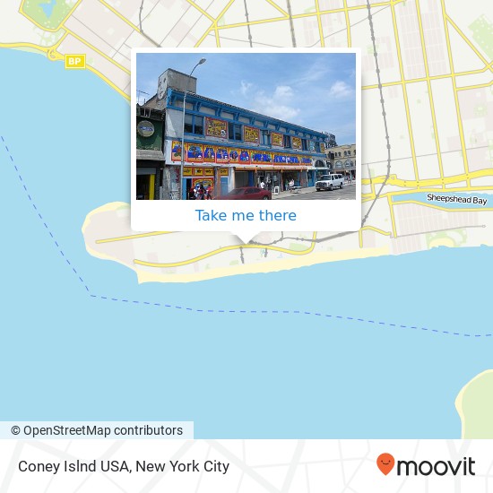 Mapa de Coney Islnd USA