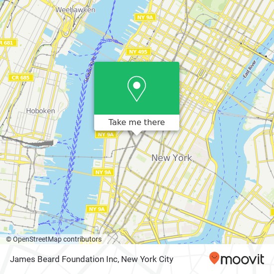 James Beard Foundation Inc map