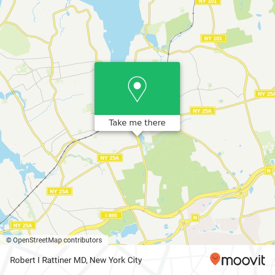 Robert I Rattiner MD map