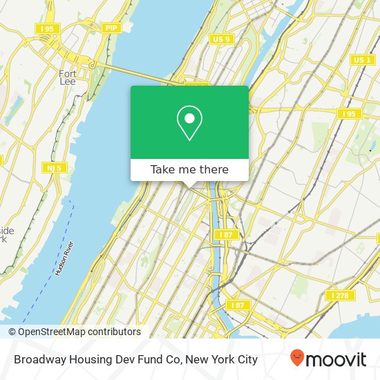 Broadway Housing Dev Fund Co map