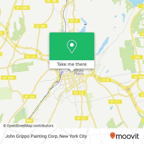 Mapa de John Grippo Painting Corp
