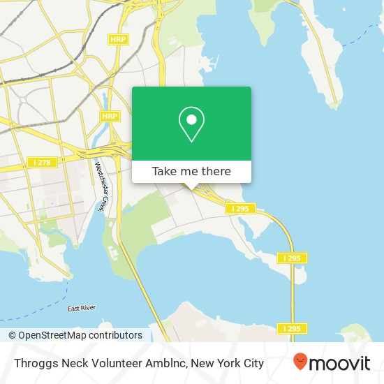 Mapa de Throggs Neck Volunteer Amblnc