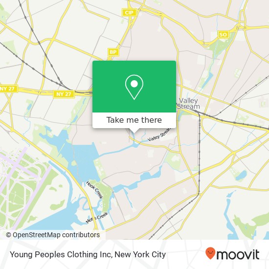 Young Peoples Clothing Inc map