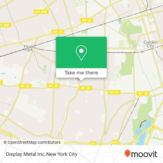 Mapa de Display Metal Inc