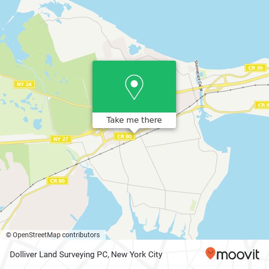 Dolliver Land Surveying PC map