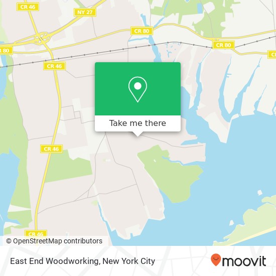 Mapa de East End Woodworking