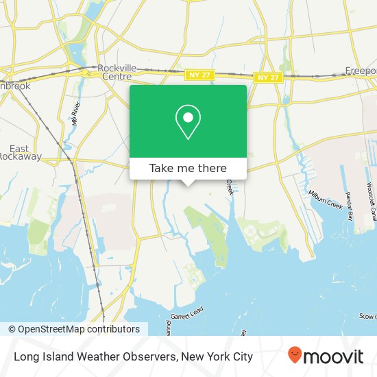 Long Island Weather Observers map
