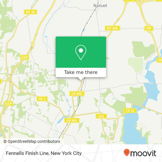 Mapa de Fennells Finish Line