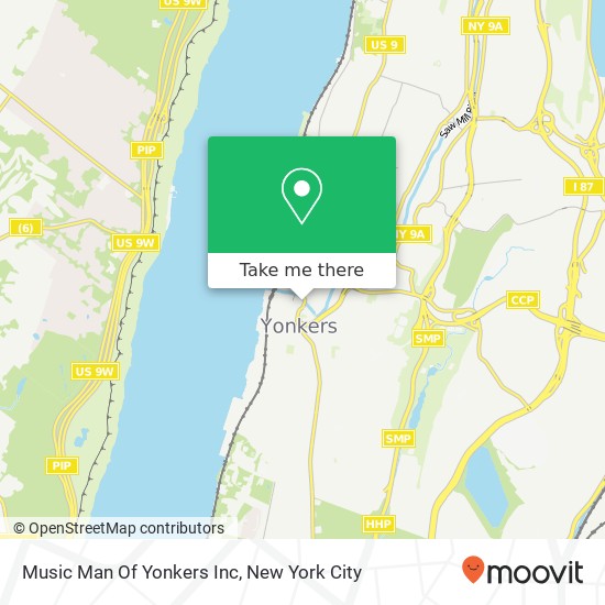 Music Man Of Yonkers Inc map