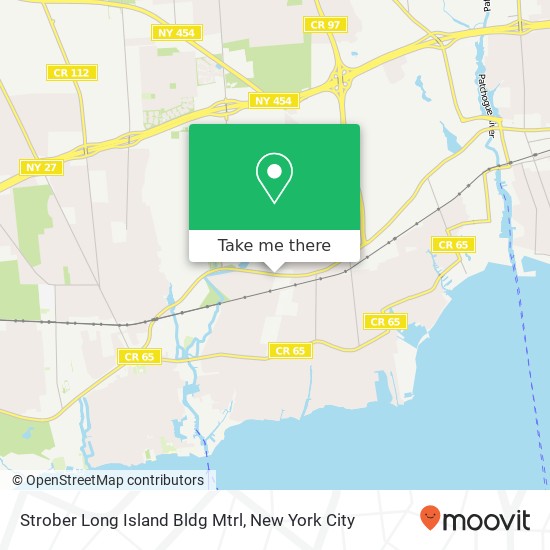 Strober Long Island Bldg Mtrl map