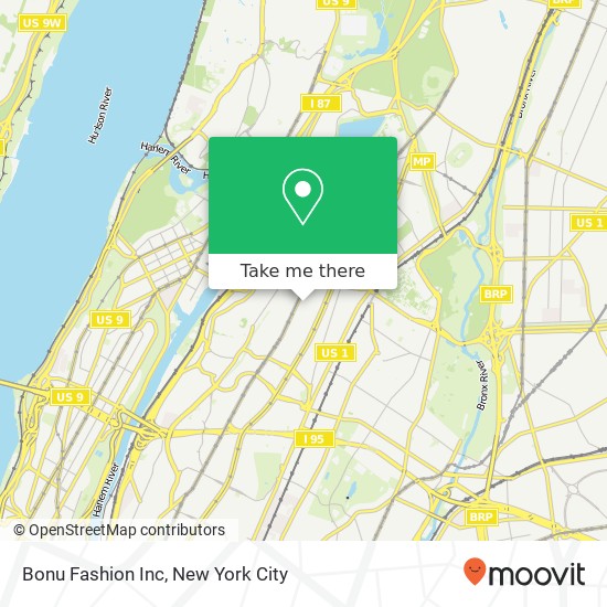 Bonu Fashion Inc map