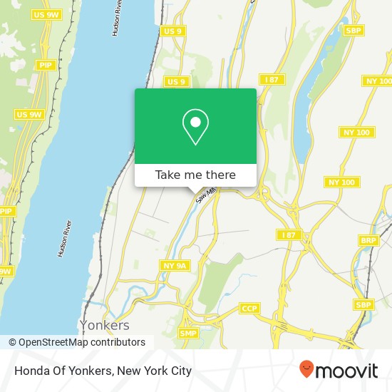 Honda Of Yonkers map