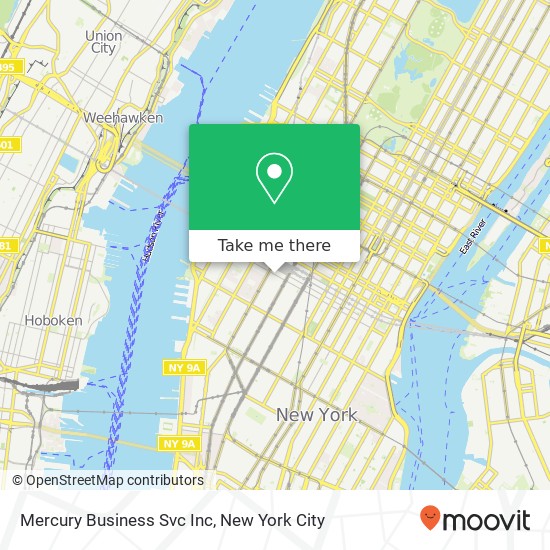 Mercury Business Svc Inc map