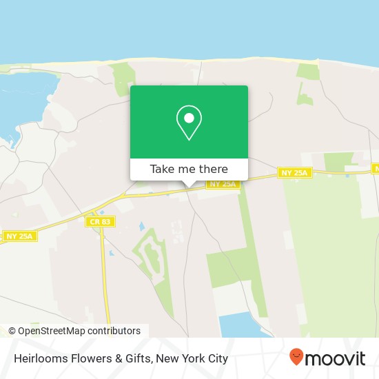 Mapa de Heirlooms Flowers & Gifts