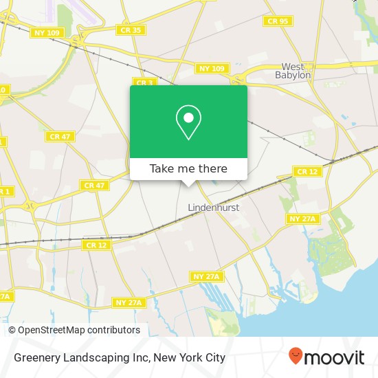 Greenery Landscaping Inc map