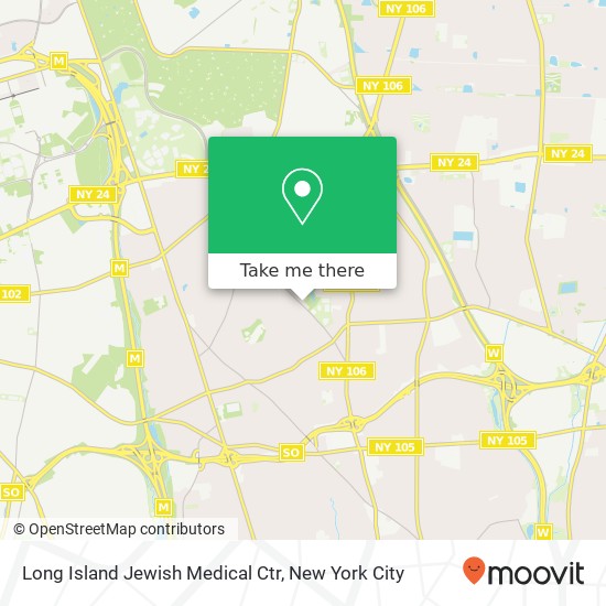 Mapa de Long Island Jewish Medical Ctr