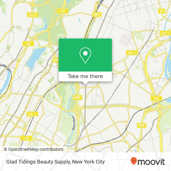 Glad Tidings Beauty Supply map