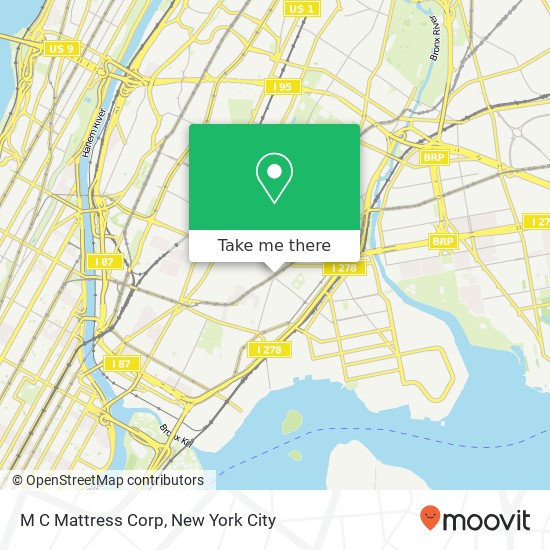 M C Mattress Corp map