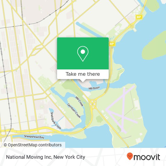 Mapa de National Moving Inc