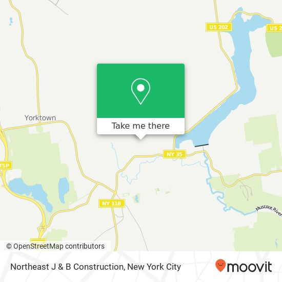 Northeast J & B Construction map