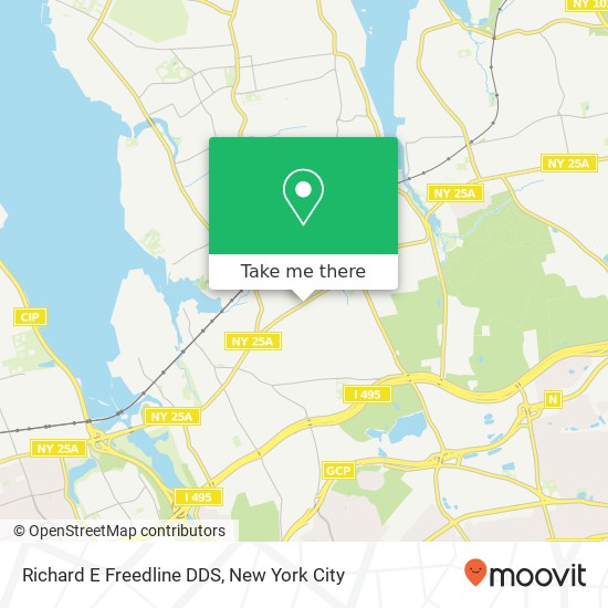 Richard E Freedline DDS map