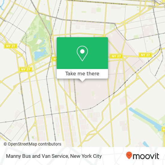 Manny Bus and Van Service map