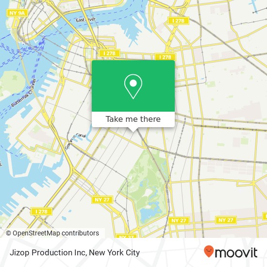 Mapa de Jizop Production Inc
