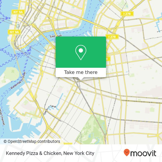 Mapa de Kennedy Pizza & Chicken
