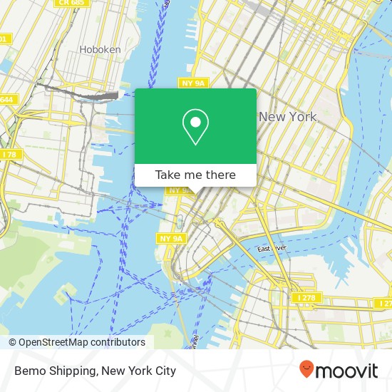 Bemo Shipping map