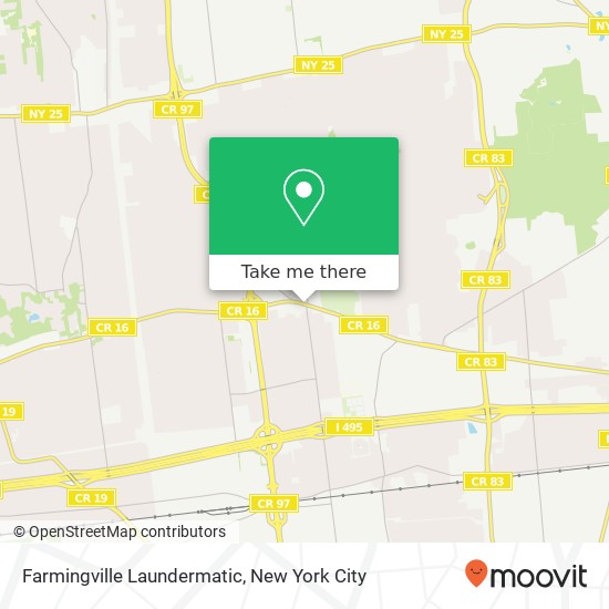 Mapa de Farmingville Laundermatic