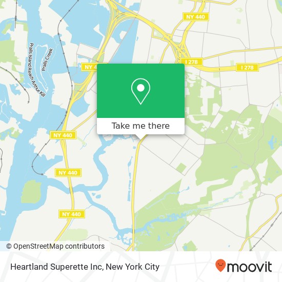Heartland Superette Inc map