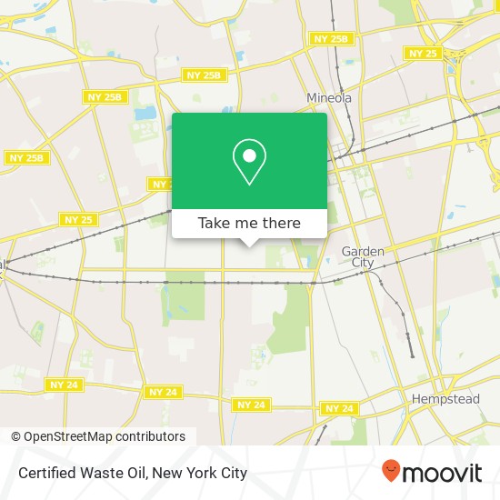 Certified Waste Oil map