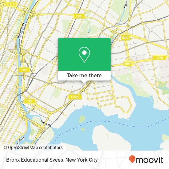 Bronx Educational Svces map