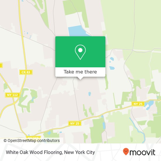 White Oak Wood Flooring map