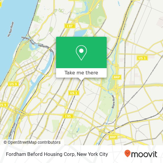 Fordham Beford Housing Corp map