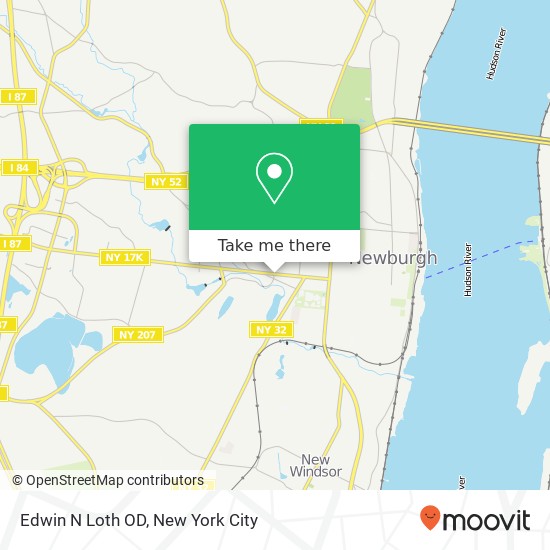 Edwin N Loth OD map