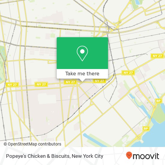 Popeye's Chicken & Biscuits map