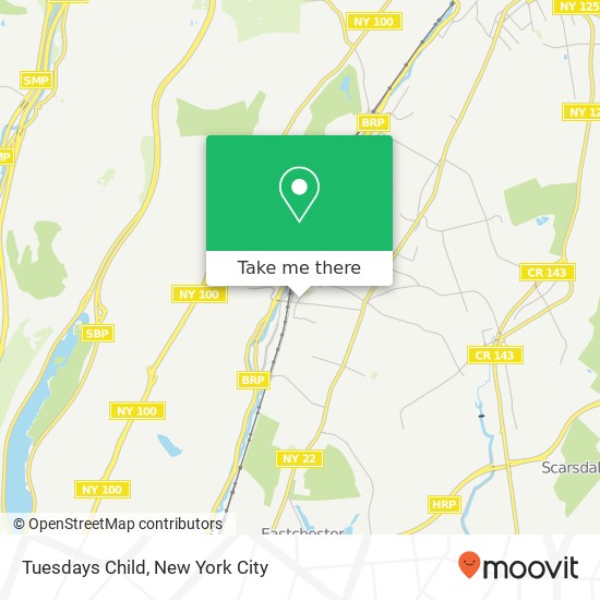 Mapa de Tuesdays Child