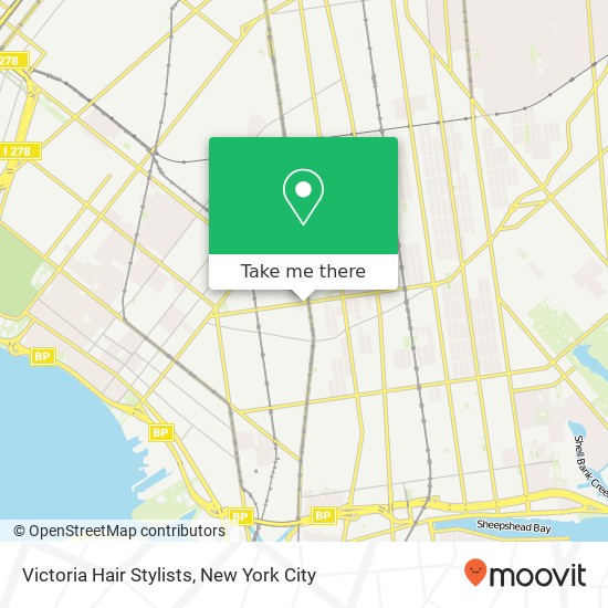 Victoria Hair Stylists map