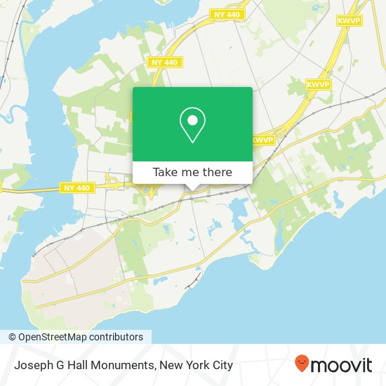 Joseph G Hall Monuments map