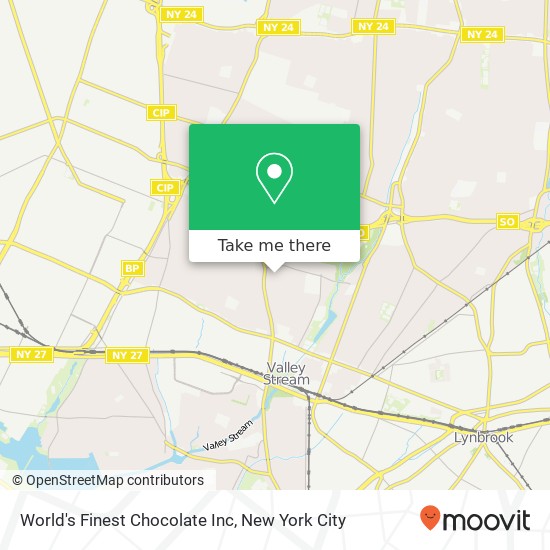 Mapa de World's Finest Chocolate Inc